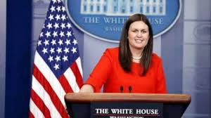 Sarah Sanders resigns at the post of Press Secretary of White House