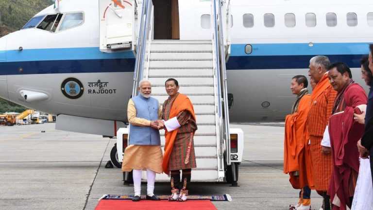 Prime Minister Narendra Modi reaches Bhutan, gets Guard of Honor