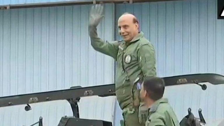 Rajnath Singh flies in Fighter aircraft Tejas, shares his experience on twitter