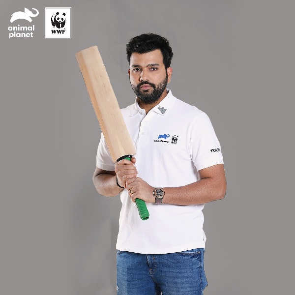 ﻿Rohit Sharma bats for rhinos in association with WWF India and Animal Planet