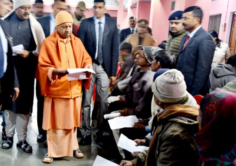 CM Yogi holds ‘Janta Darbar’ at Gorakhnath temple