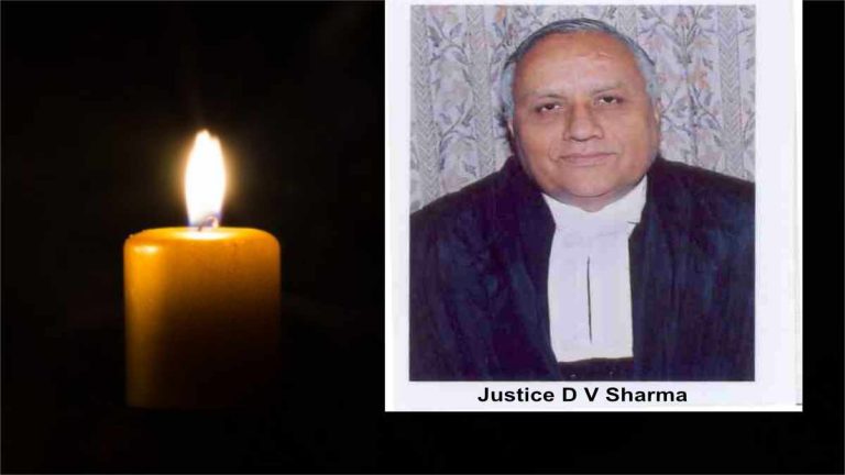 Justice DV Sharma, who was of the opinion that Ram Janmabhoomi belongs to Hindus, passes away