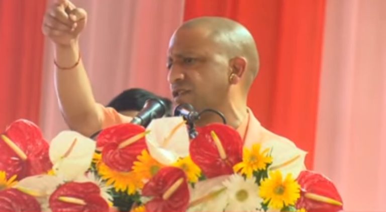 Etawah: It is only in our govt that we lay the foundation stone and we also do the inauguration, says CM Yogi