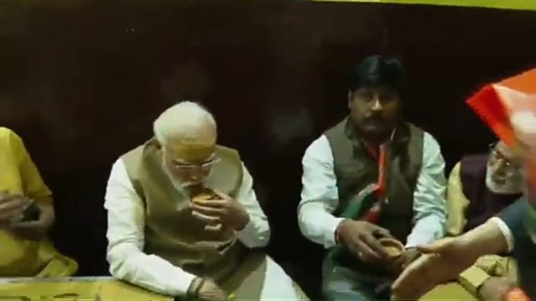 PM Modi swigs tea at popular Pappu tea stall in Varanasi