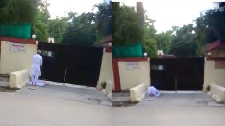 Namaz Row: Video of aged Muslim offering Namaz outside CDO house in Gorakhpur goes viral