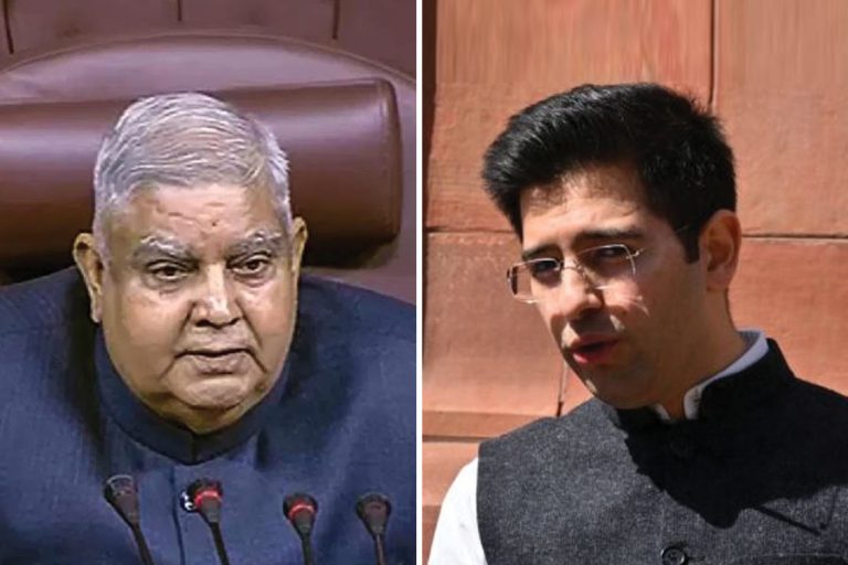 AAP MP Raghav Chadha suspended from Rajya Sabha