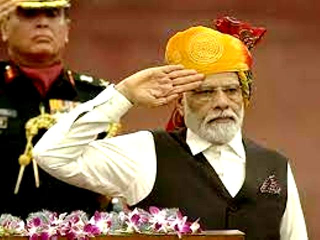 PM Modi concludes the ‘Amrit Mahotsav of Independence’ ceremony by hoisting the flag, Corruption, nepotism & appeasement have to be eradicated to become a developed nation by 2047, says PM Modi