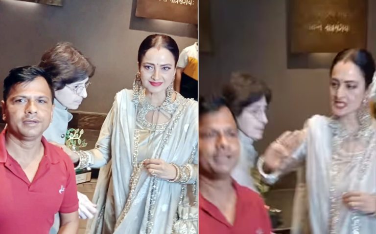 Rekha slaps paparazzi in front of everyone, video goes viral