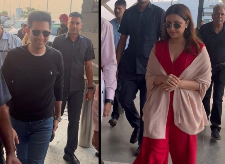 Parineeti Chopra and Raghav Chadha arrive Taj Lake Palace (Udaipur) with their family for wedding on Sept 24