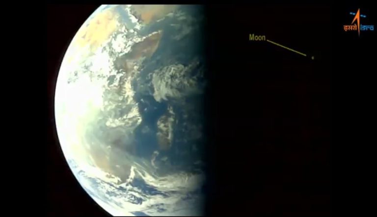 ISRO shares Aditya L1 ‘selfie’ photos of Earth and Moon