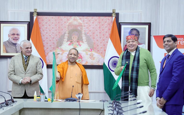 Yogi launches first Air India Express aircraft from Kolkata to Ayodhya