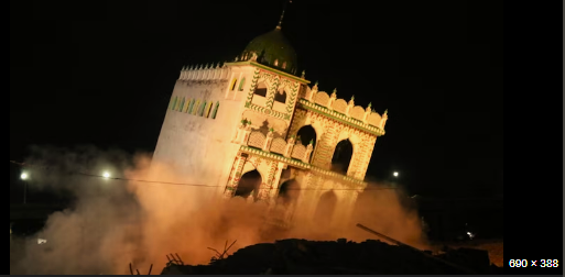“Akbar Nagar- Once upon a time there was”: Last mosque demolished in Akbar Nagar