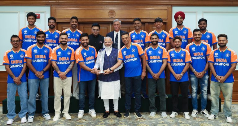 World Cup T20 champions meets Prime Minister Modi
