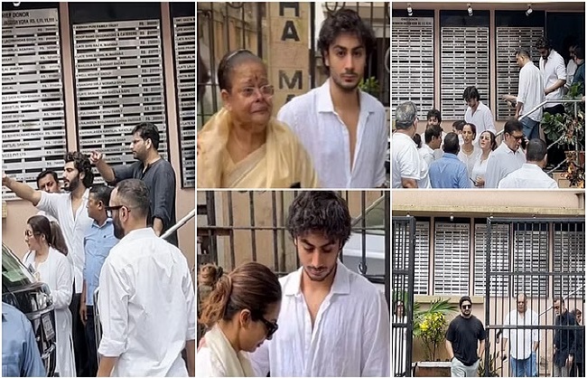 Malaika Arora’s stepfather Anil’s cremated in Mumbai, many celebs pay visit to crematorium in Santacruz