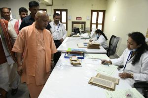 CM Yogi visits Dr Sampurnanand Sanskrit University in Varanasi