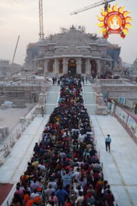 Over 1 lakh devotees pay obeisance at Shri Ram Lalla temple in Ayodhya on Wednesday