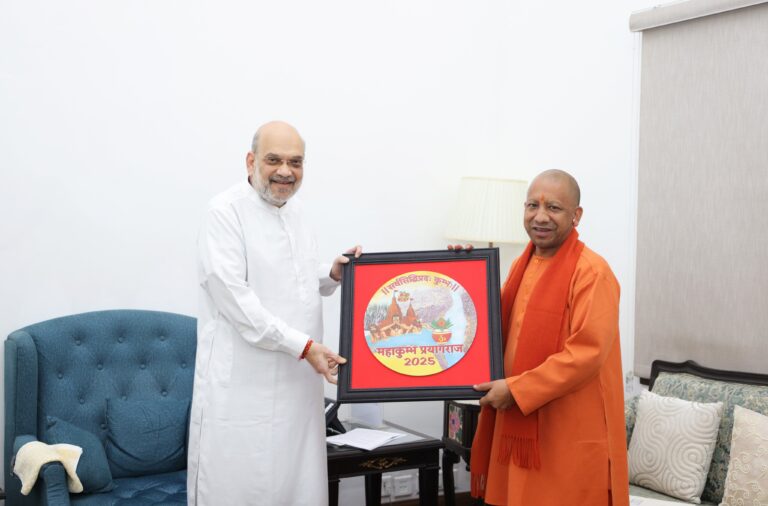 Uttar Pradesh Chief Minister meets Union Home Minister Amit Shah