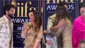 ‘Jab We Met’ pair hugs each other at IIFA awards