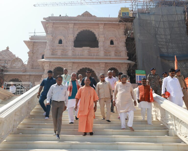 CM Yogi reviews Shri Ram Mandir construction works, says Ayodhya is the foundation of Sanatan Dharma