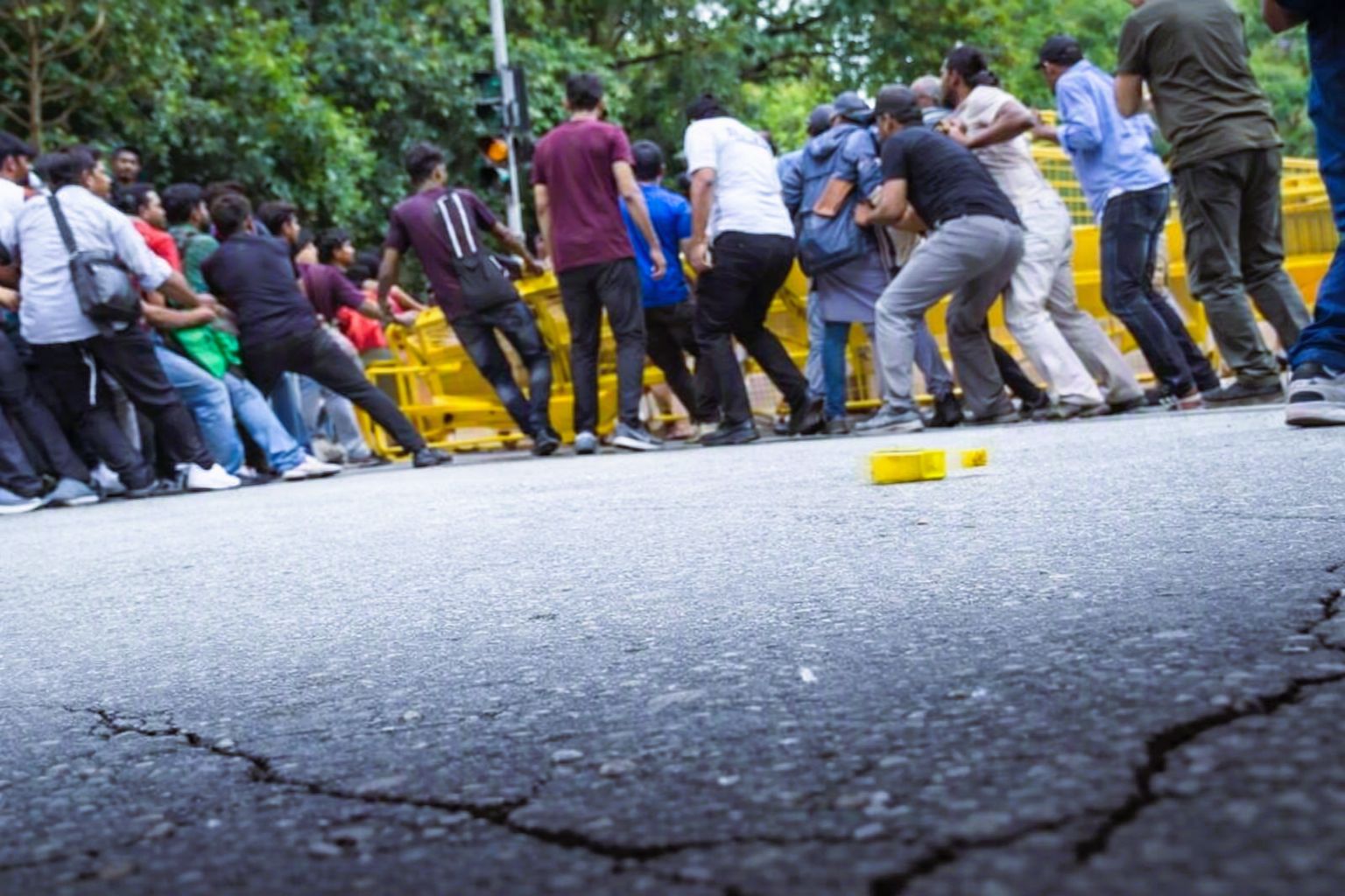 CJP violent protest